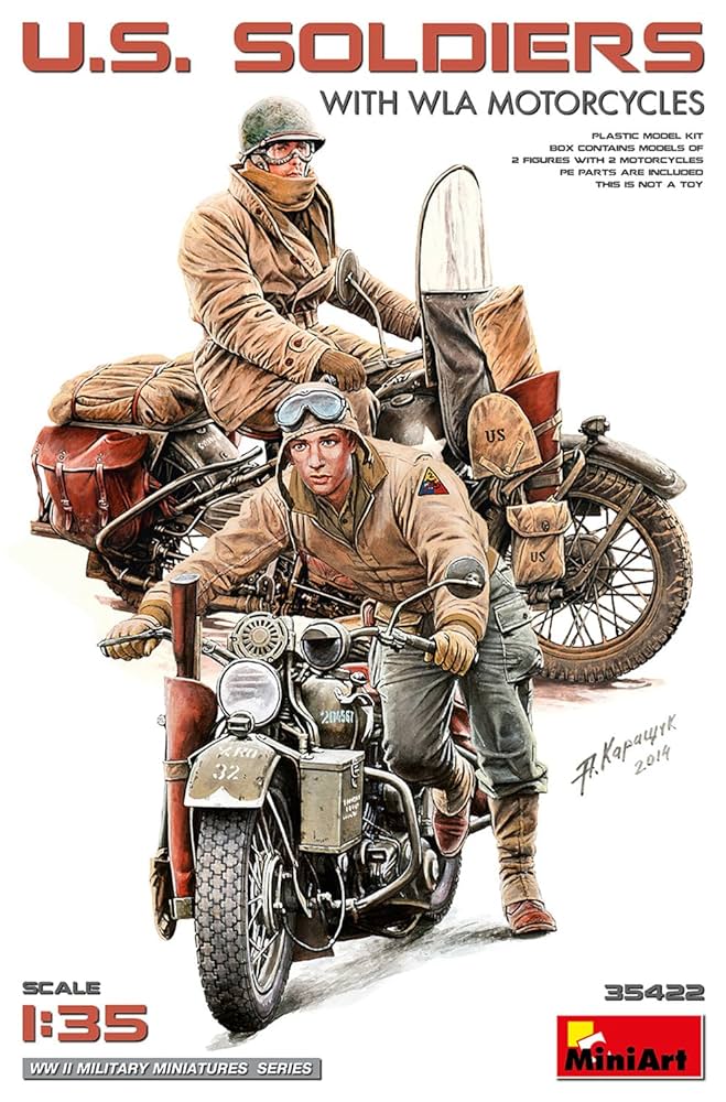 (未使用･未開封品)　ミニアート 1/35 アメリカ陸軍憲兵 バイク付 プラモデル kmdlckf Amazon | ミニアート(Miniart) 1/35 アメリカ陸軍憲兵 バイク付